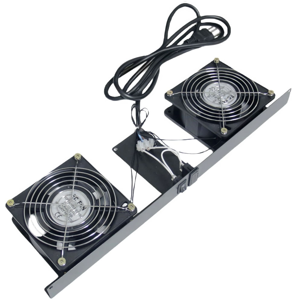 Kit Ventilação para 2 Ventiladores - Pt